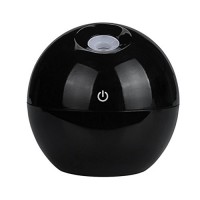 Yoyorule LED Touch Aroma Ultrasonic Humidifier USB Essential Oil Diffuser Air Purifier (Black) - B01N5L7AB2